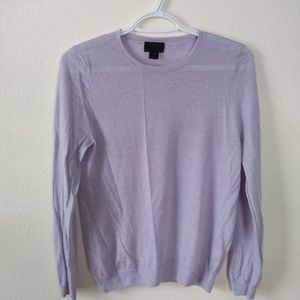 J. Crew collection lavender cashmere  sweater sz M